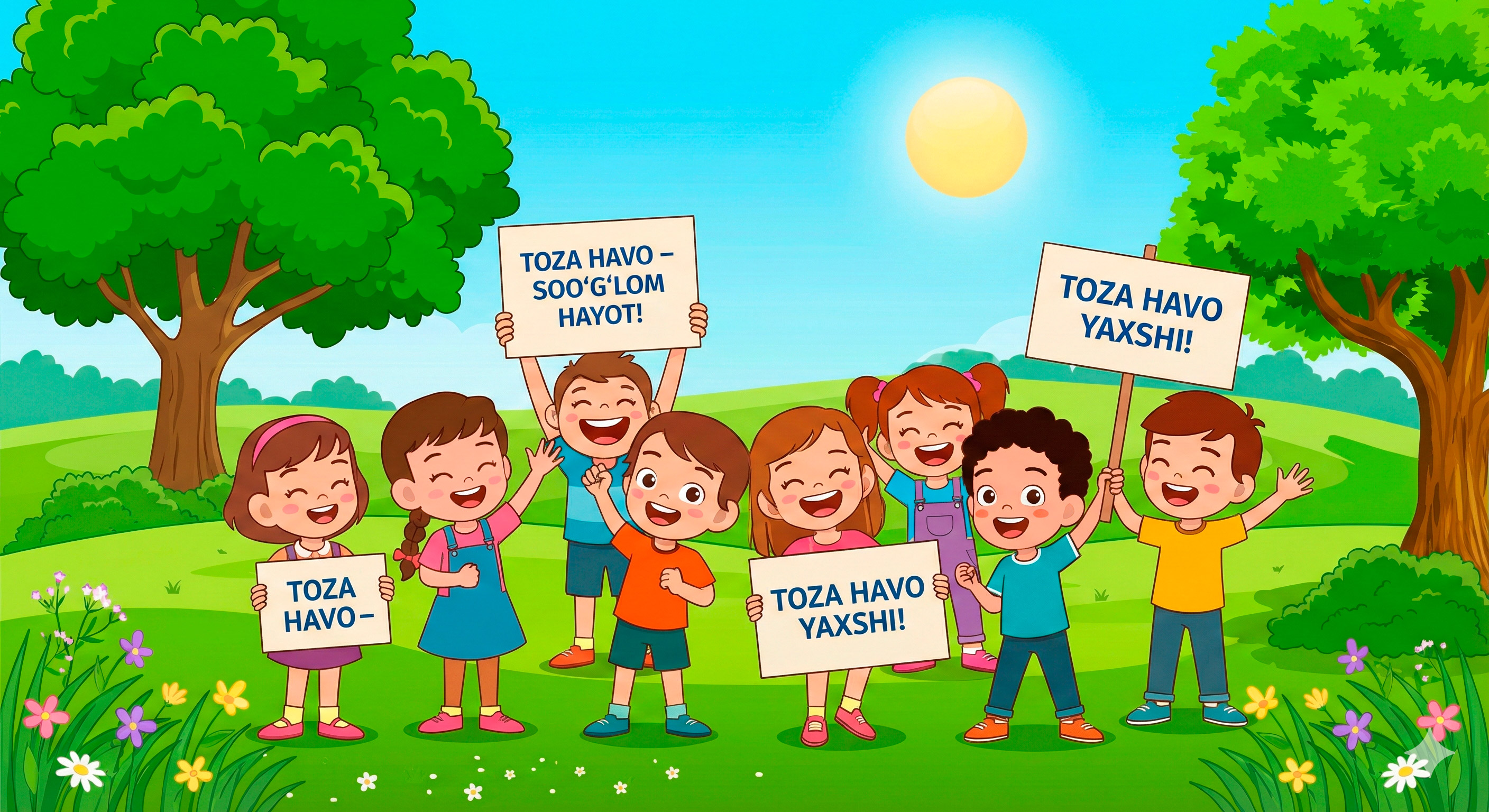 Toza va iflos havo tasviri, shahar va tabiat manzarasi