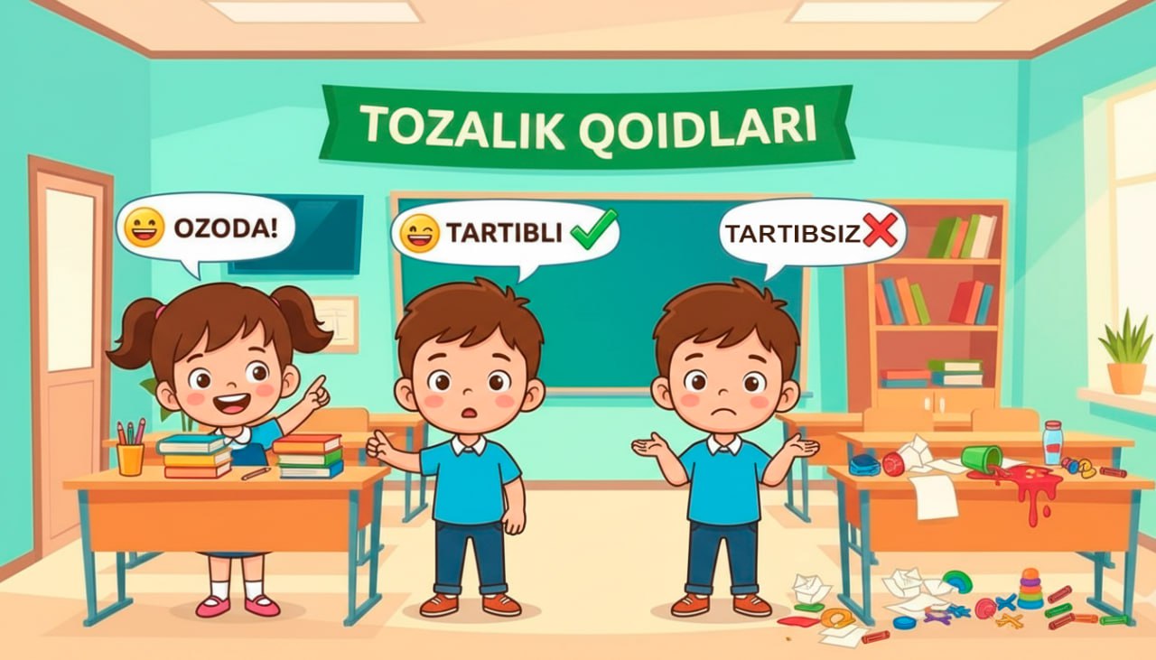 Tozalikka oid sinfda qoidalar