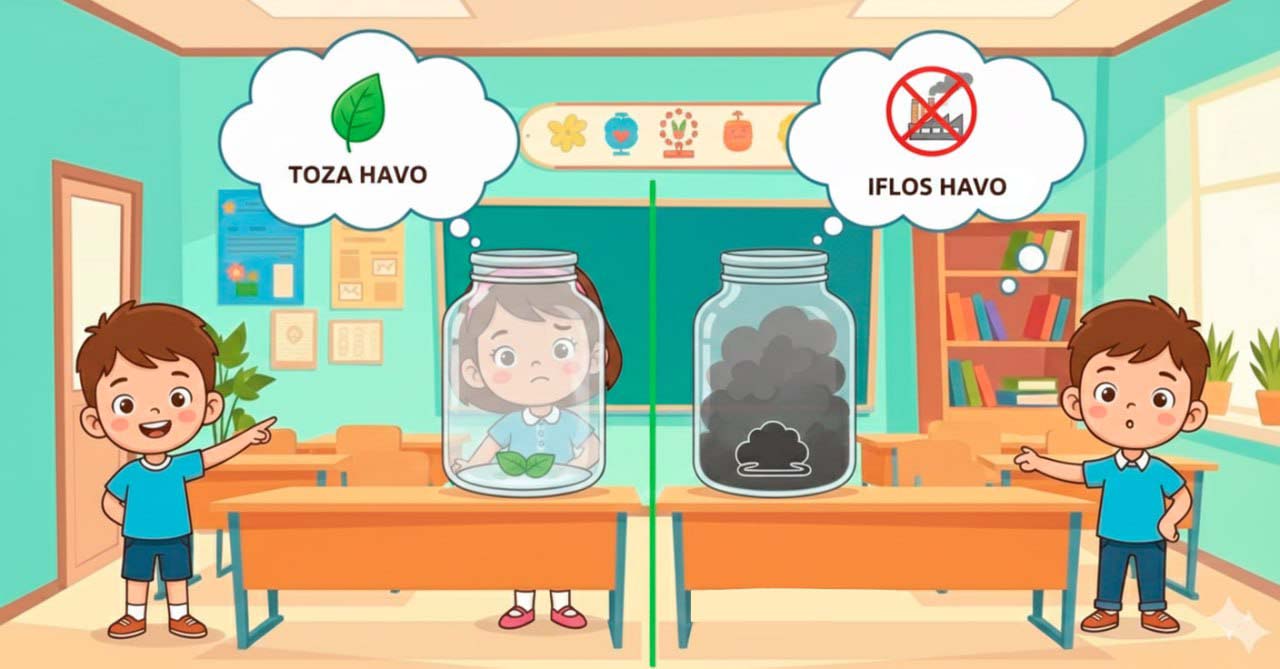 Toza havo va iflos havo tajribasi