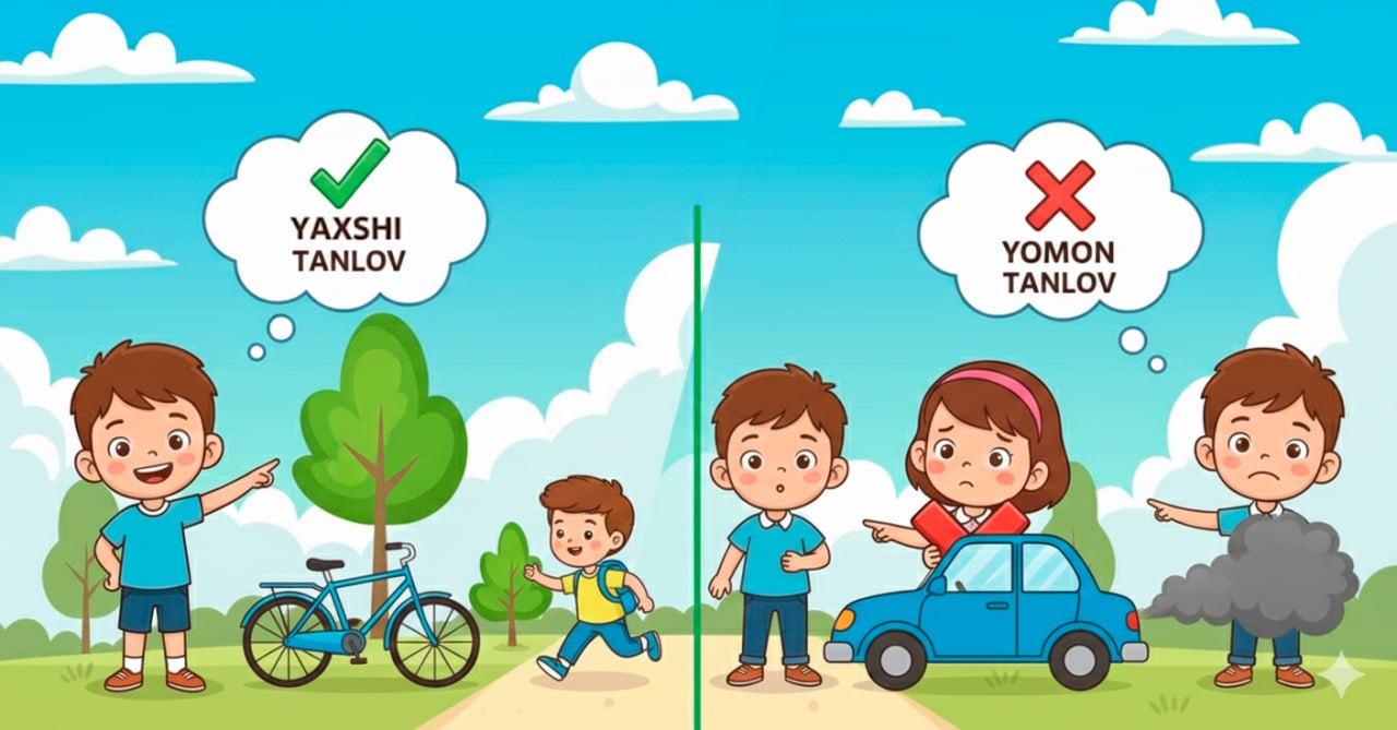 Velosiped – yaxshi, tutunli mashina – yomon tanlov