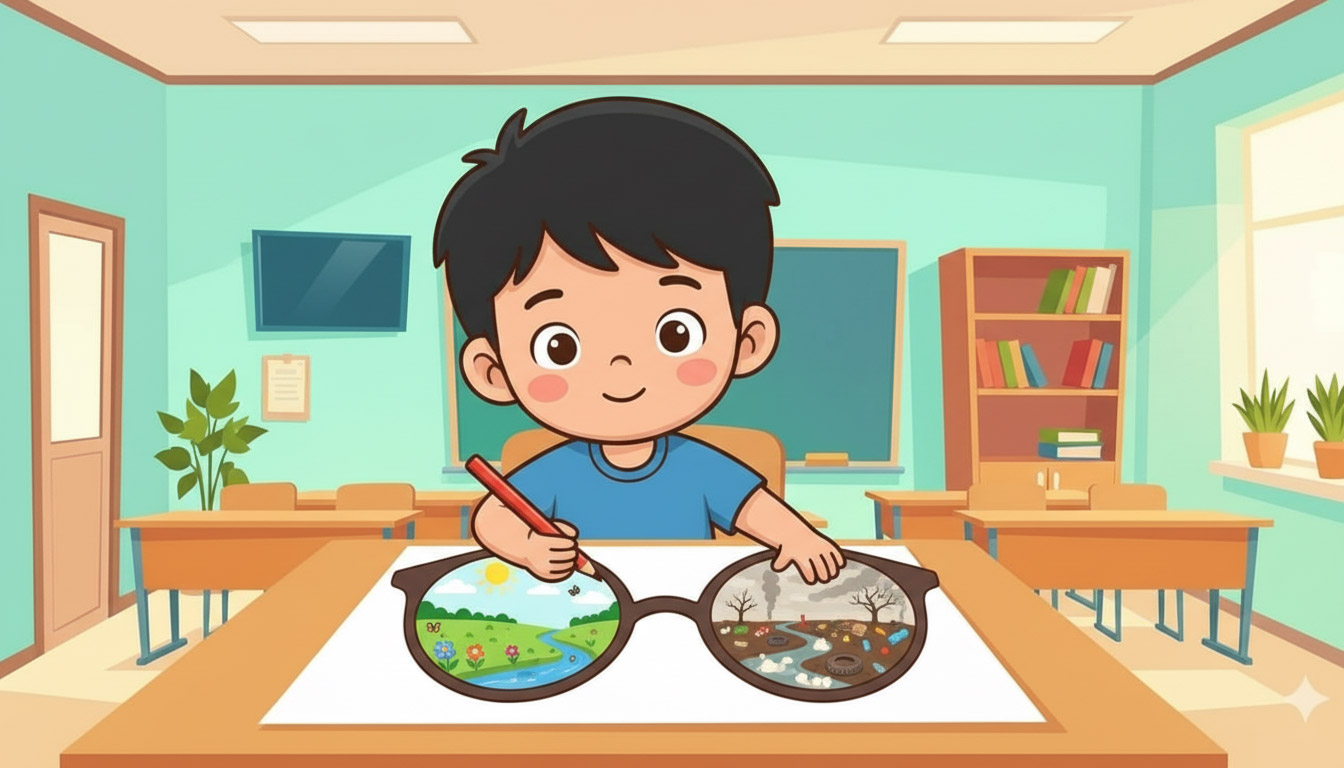 Toza va iflos tabiatni tanlash mashg‘uloti