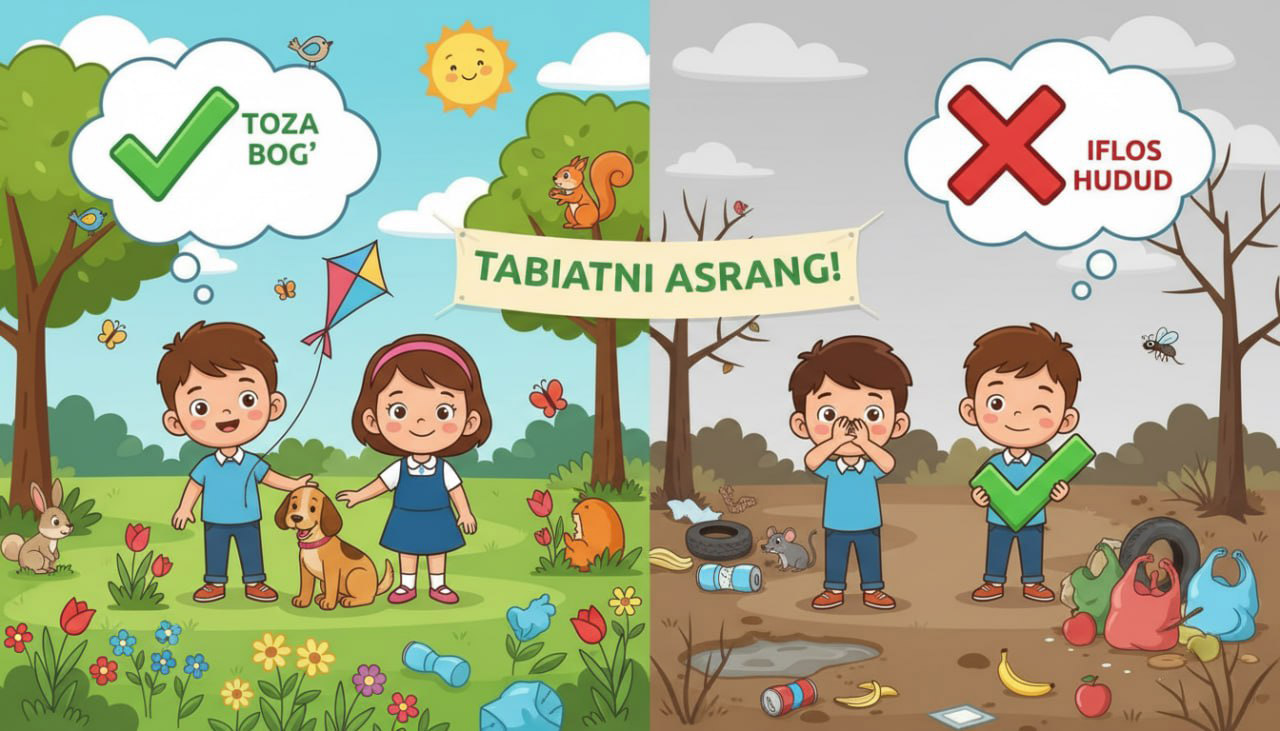 Toza va iflos hududni solishtirish