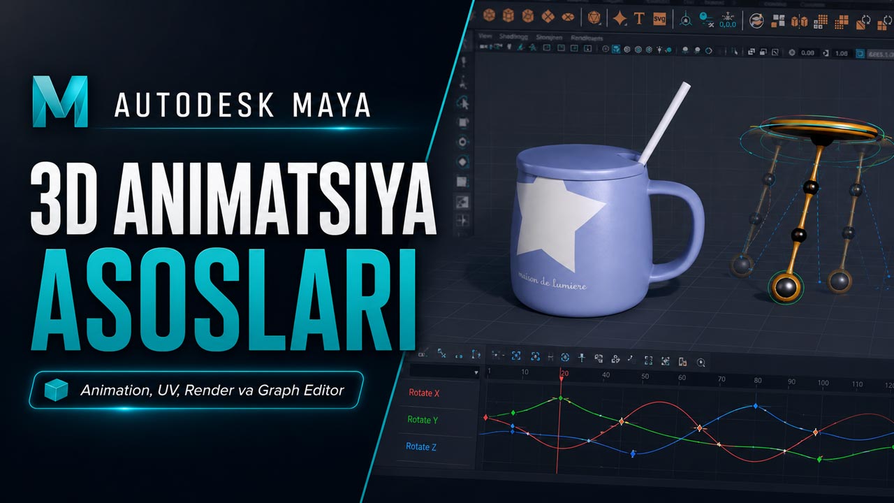 Animatsiya taymlayini va Graf editor